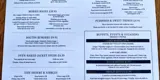 A food menu from the Morris Dancers pub in Bolton