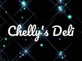 A black background with stars and the words "Chelly's Deli" written in white text