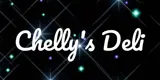 A black background with stars and the words "Chelly's Deli" written in white text